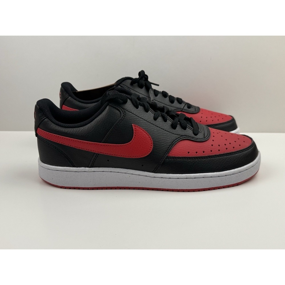 Nike Court Vision Lo NN Sneakers Men's Size 12‎ Black/Red/White FJ0685-010